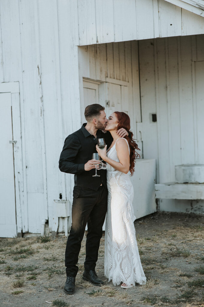 Bride and grooms portraits