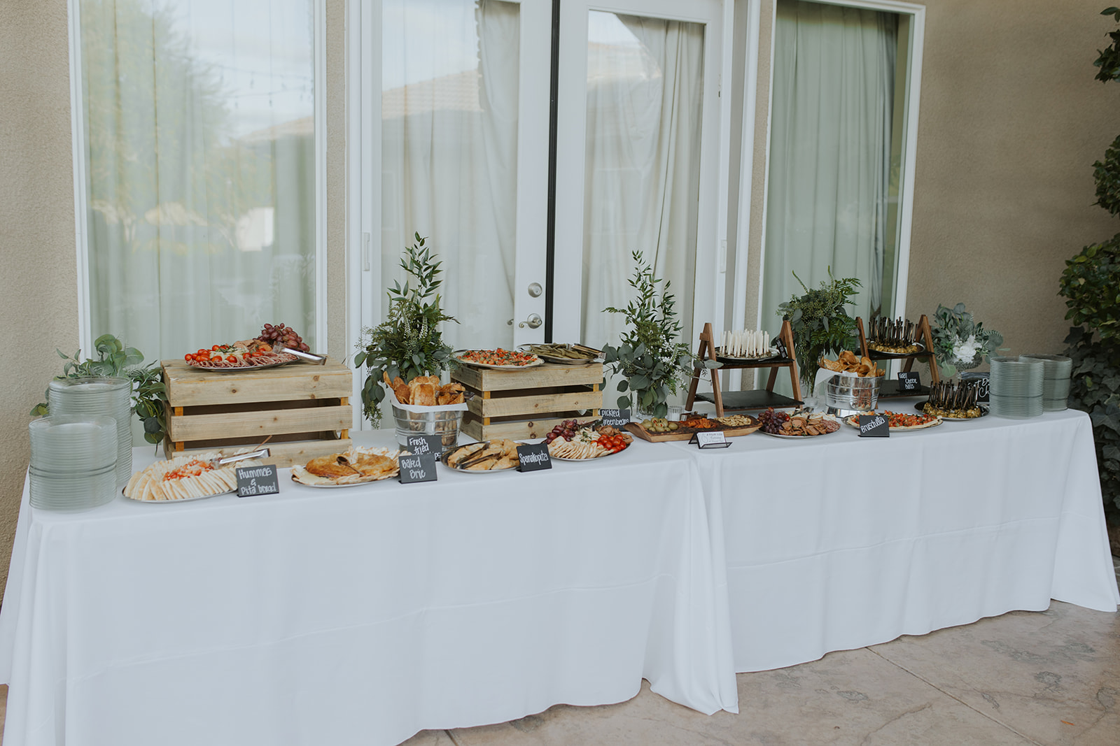Wedding food table