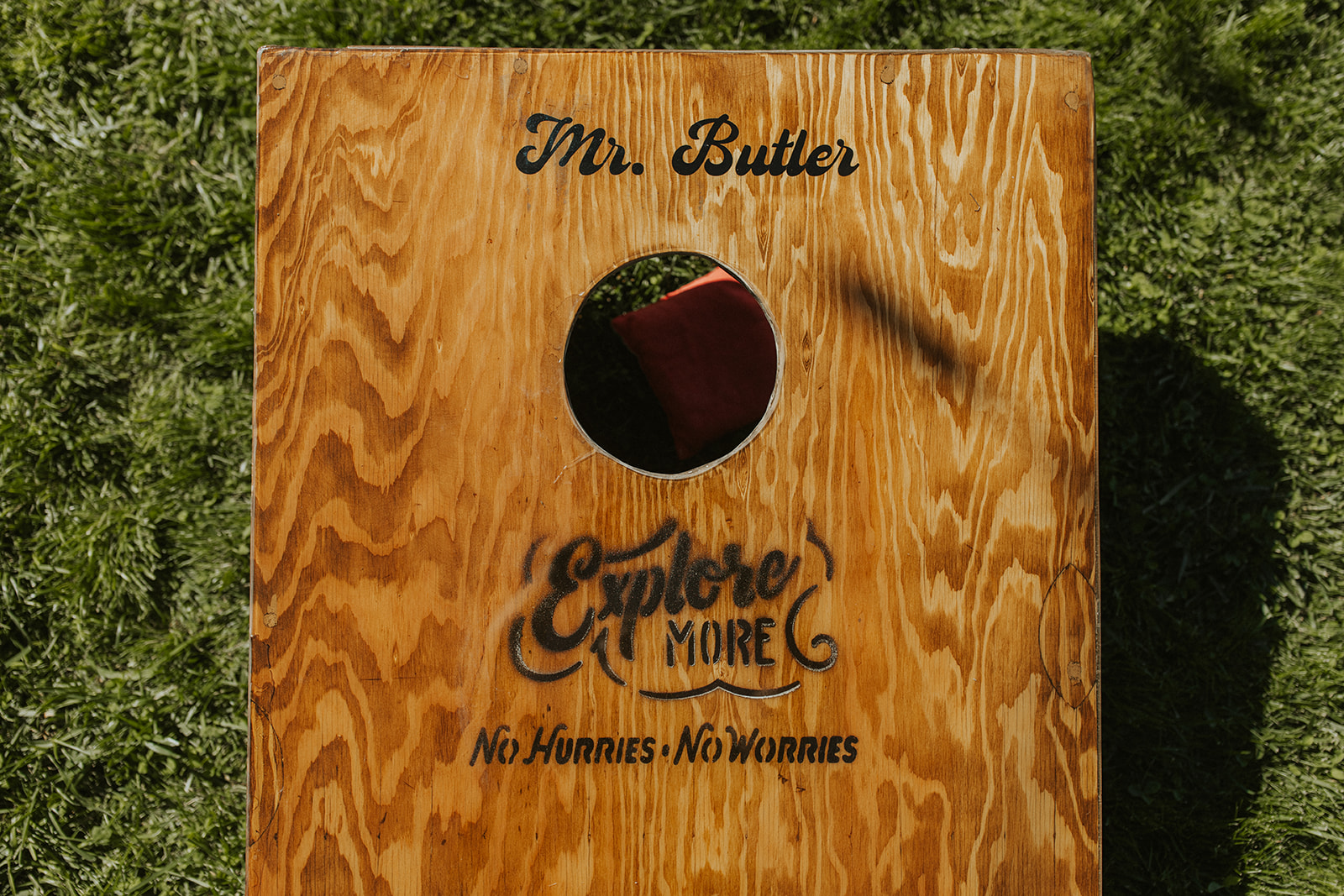 custom wedding cornhole board