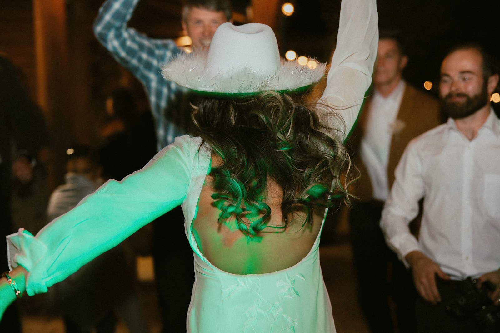 Bride dancing
