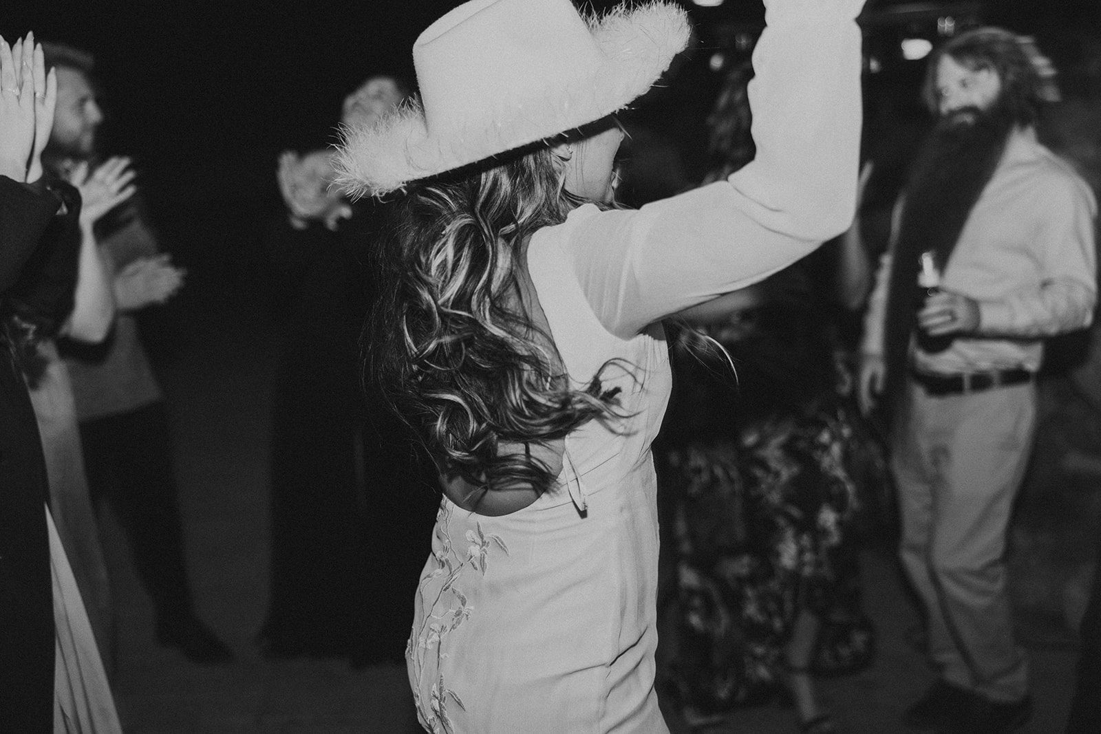 Bride dancing during the reception